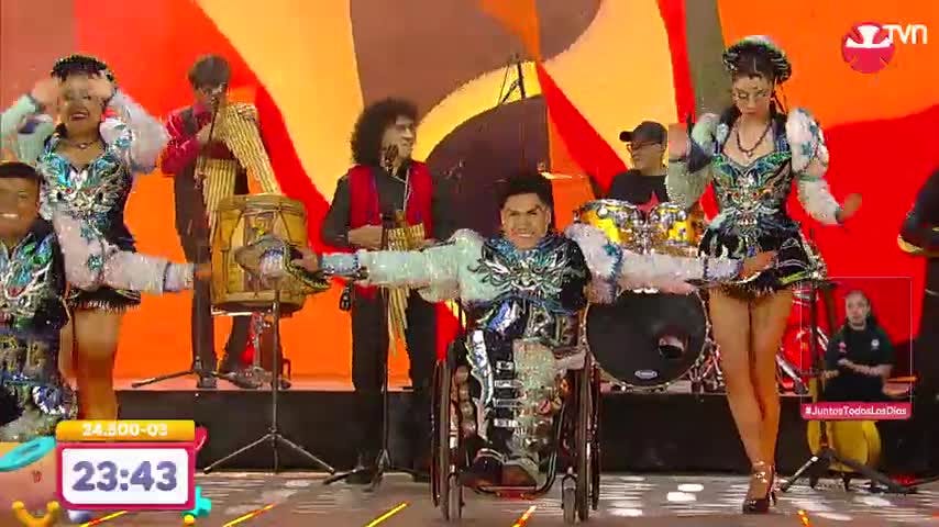 Alan Pereira sorprende bailando caporal al ritmo de Illapu en la Teletón