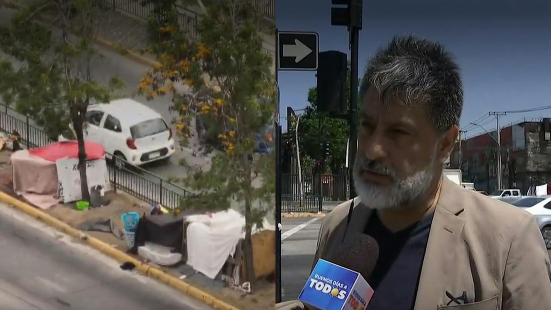 Arquitecto por carpas en barrios residenciales: "Es un problema social, no individual"