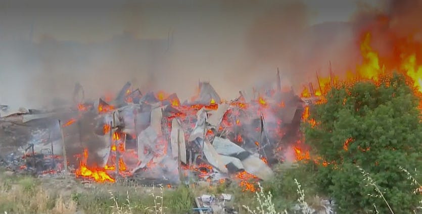 Conmoción en campamento de La Florida: Grave incendio deja más de 50 casas afectadas
