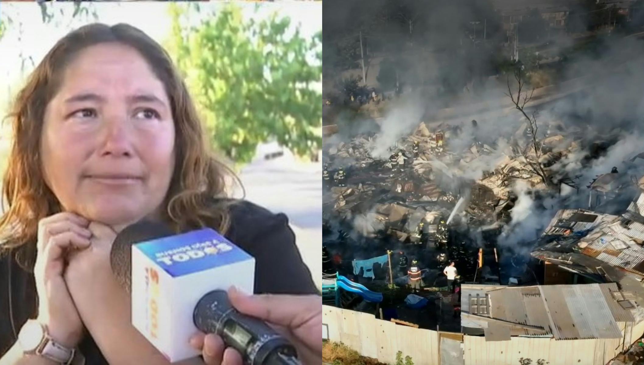 Vecina afectada por incendio en La Florida: "Lo perdimos todo"