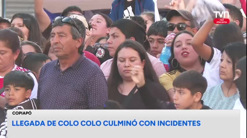 Llegada de Colo Colo culminó con incidentes