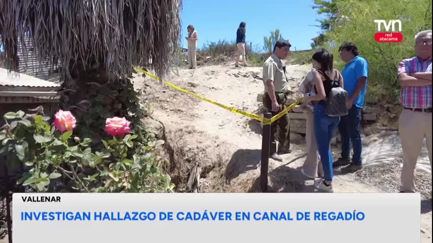 Investigan hallazgo de cadáver en canal de regadío