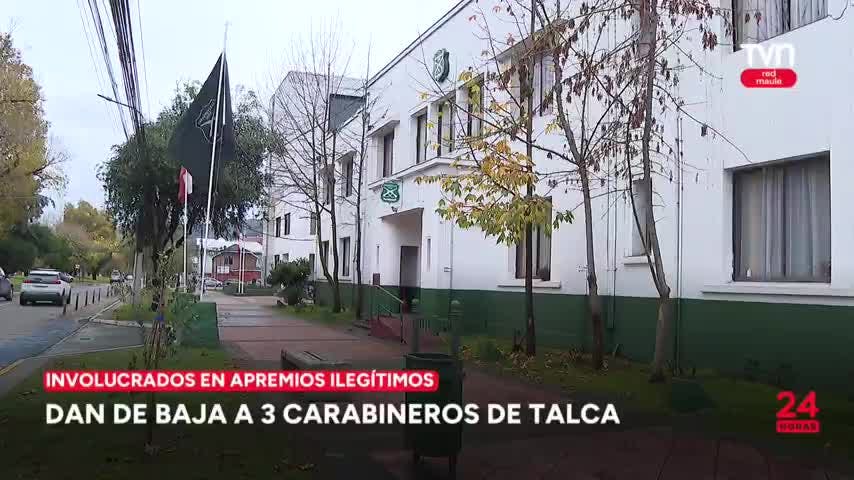 Dan de baja a 3 carabineros de Talca