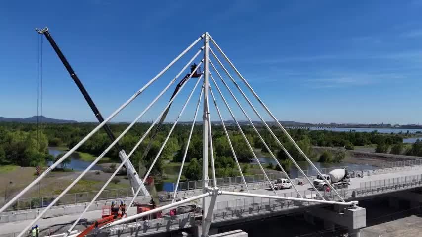 Continúan trabajos en el nuevo Puente Ferroviario