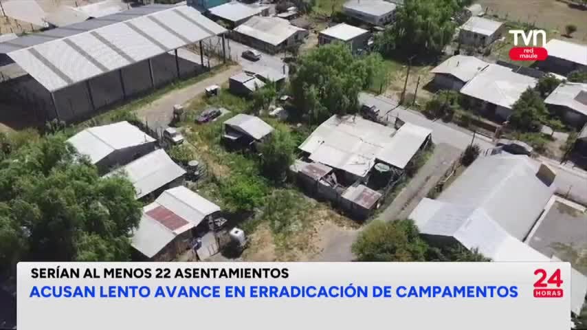 Acusan lento avance en erradicación de campamentos