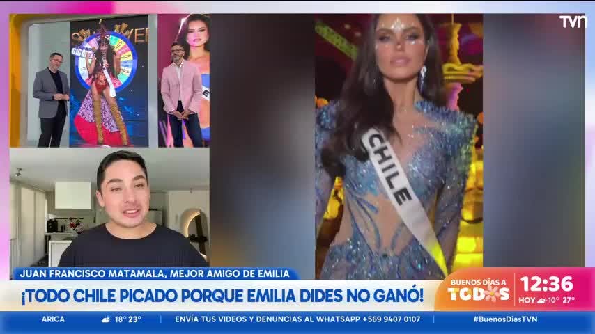 Amigo de Emilia Dides y resultado del Miss Universo: "Fue un robo"