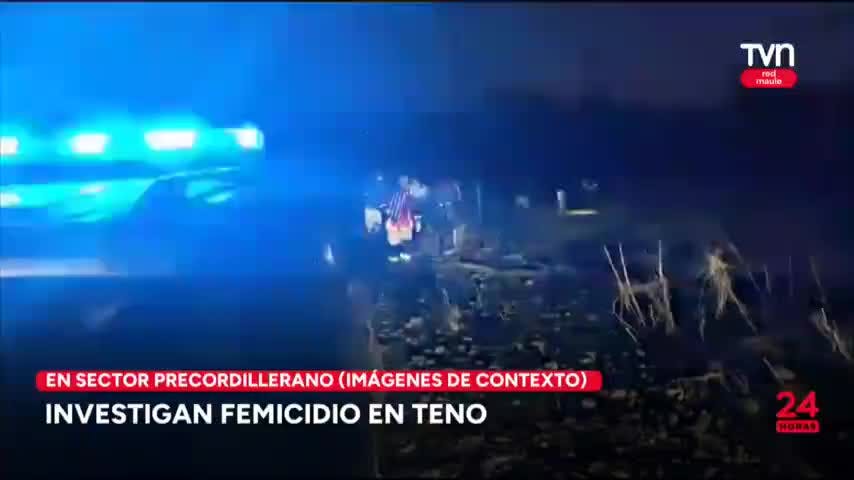 Investigan femicidio y homicidio en Teno