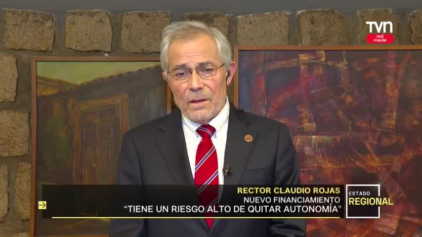 En Estado Regional Red Maule estuvo el rector de la U. católica del Maule, Claudio Rojas.