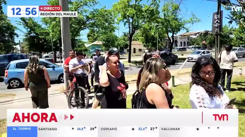 Fila para excusarse en comisaría de Talca