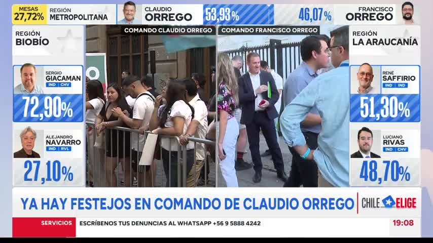 Giacaman proclama su triunfo sobre Alejandro Navarro: “La región está cansada de la vieja política”
