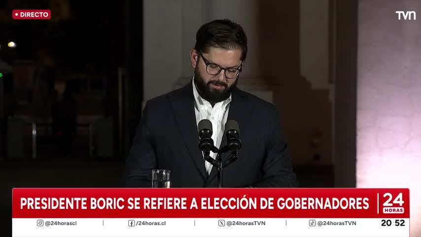 Presidente Gabriel Boric: El resultado de esta jornada electoral es una muy buena noticia para Chile