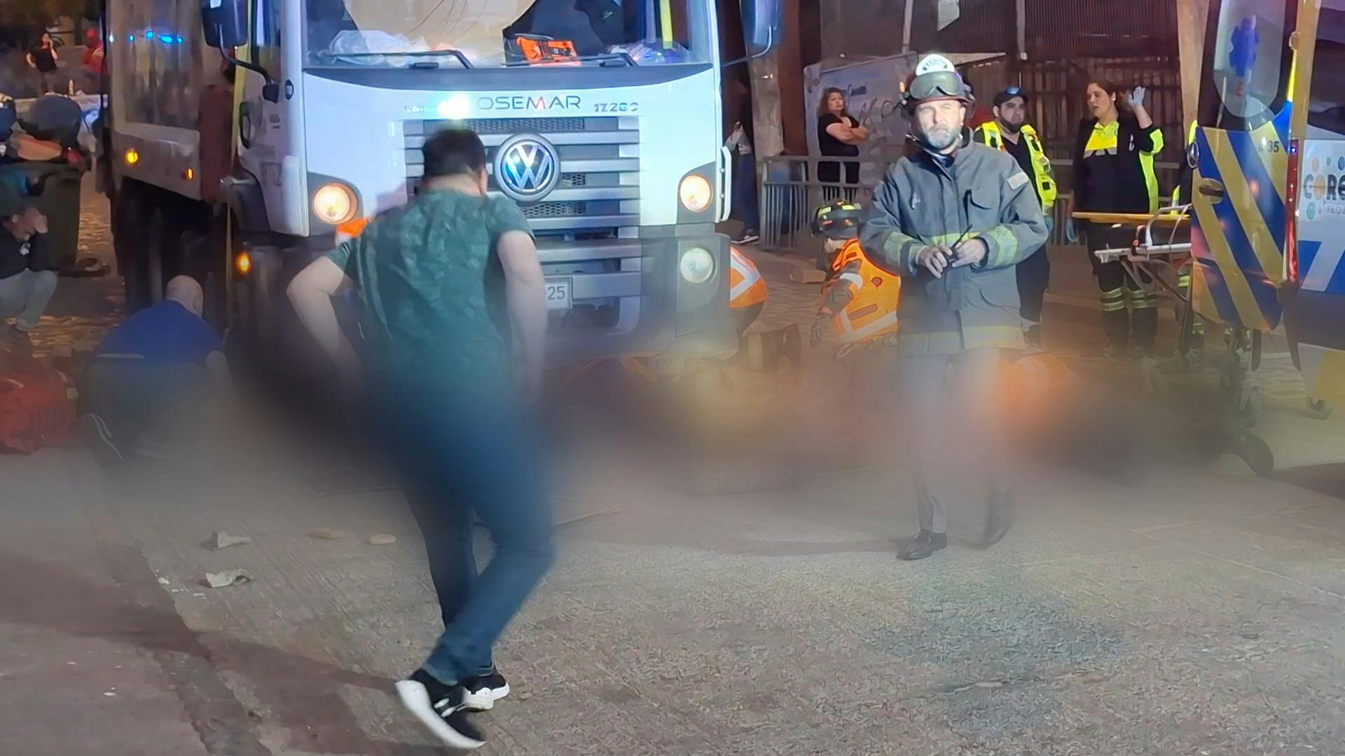 Peatón fallece tras ser impactado por camión del aseo en Valparaíso