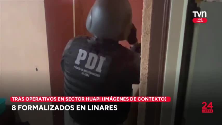 8 formalizados en linares por diversos delitos