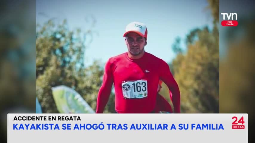 Kayakista se ahogó tras auxiliar a su familia