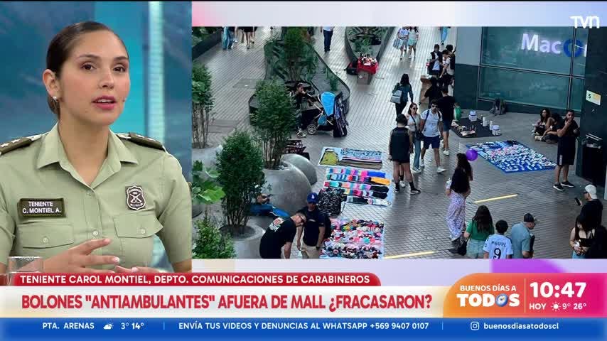 ¿Fracasaron los bolones antiambulantes afuera de mall en Providencia?