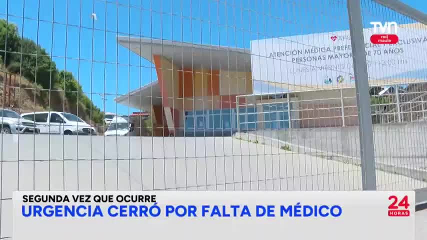 Urgencia de Constitución cerró por falta de médico