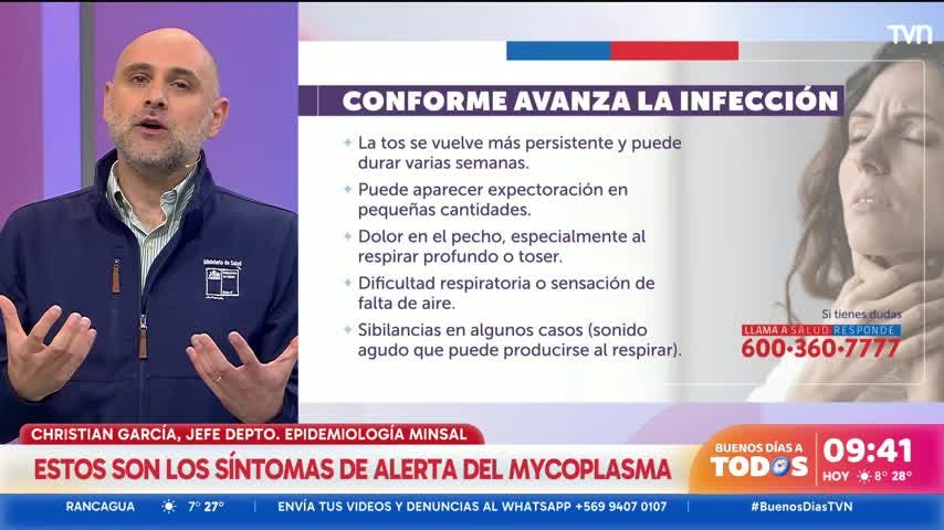 Alerta por Mycoplasma: Autoridad detalla síntomas, cuidados y tratamiento de la infección respiratoria