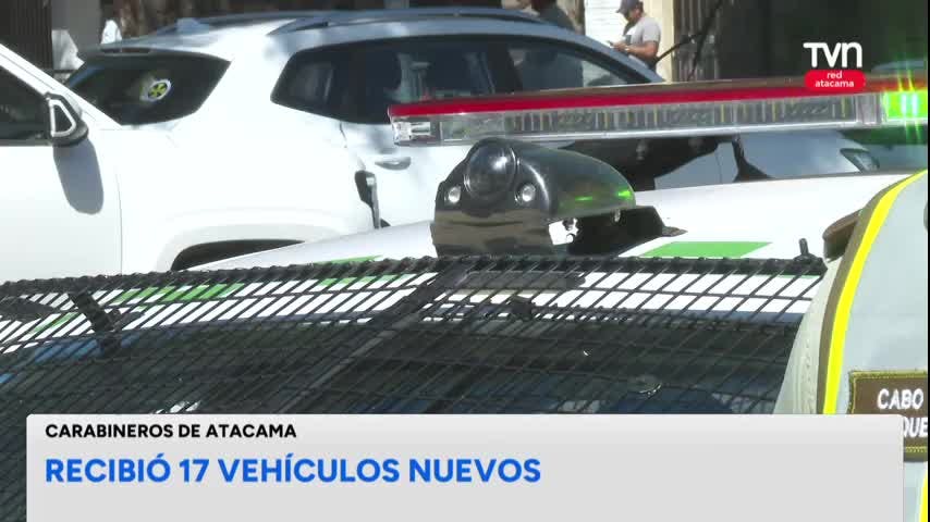 Carabineros recibió 17 vehículos nuevos
