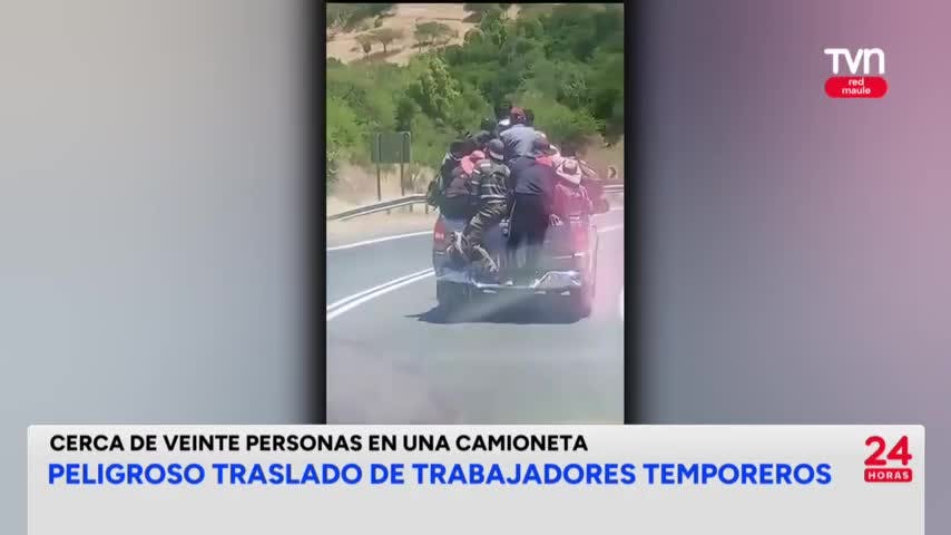 Riesgoso traslado de trabajadores agrícolas