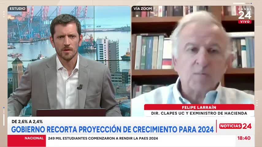 Exministro Larraín y recorte de la proyección de crecimiento para 2024: “Es una dosis de realismo del ministerio de Hacienda pero se quedó corto”