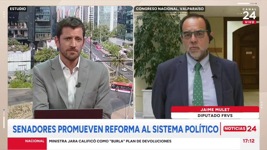 Diputado Mulet y proyecto que reforma el sistema político: “Hace un amarre respecto de un conjunto partidos que lo propone”