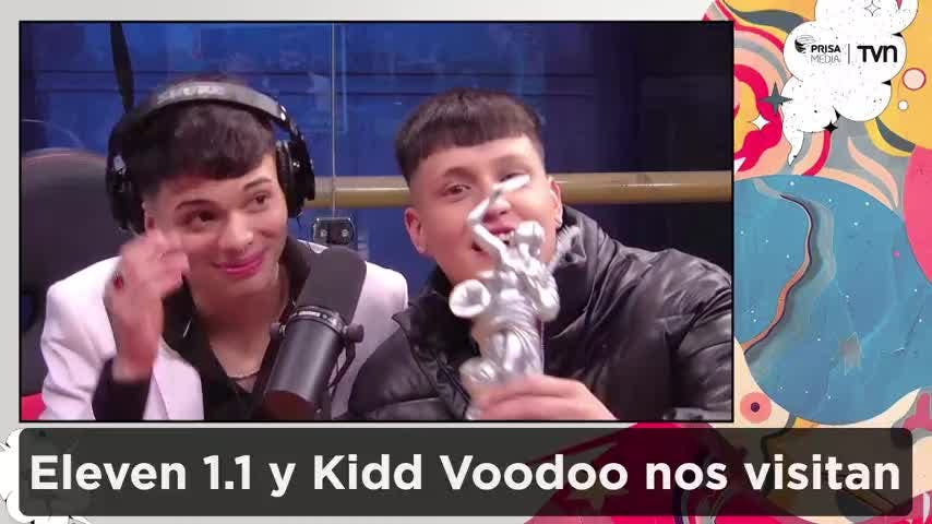 Eleven 1.1 y Kidd Voodoo nos visitaron en react de los Premios Musa