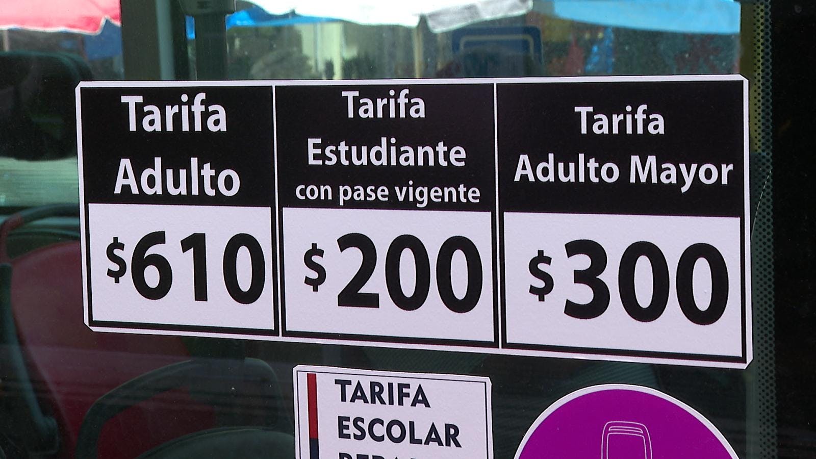 Alza de diez pesos en tarifa del transporte público 