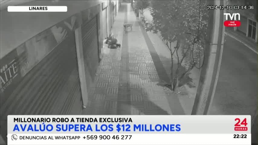 Millonario robo a exclusiva tienda en Linares