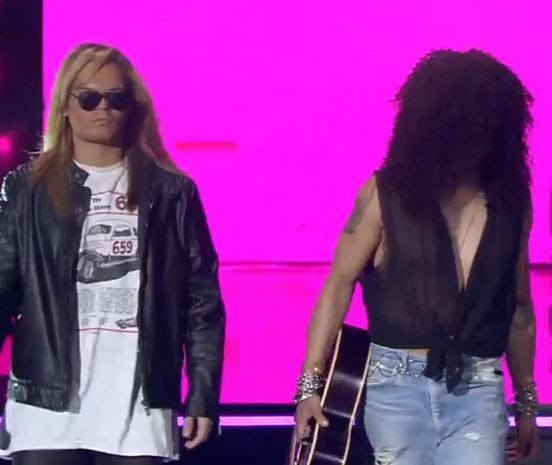 Una dupla legendaria: Axl Rose y Slash busca la inmunidad
