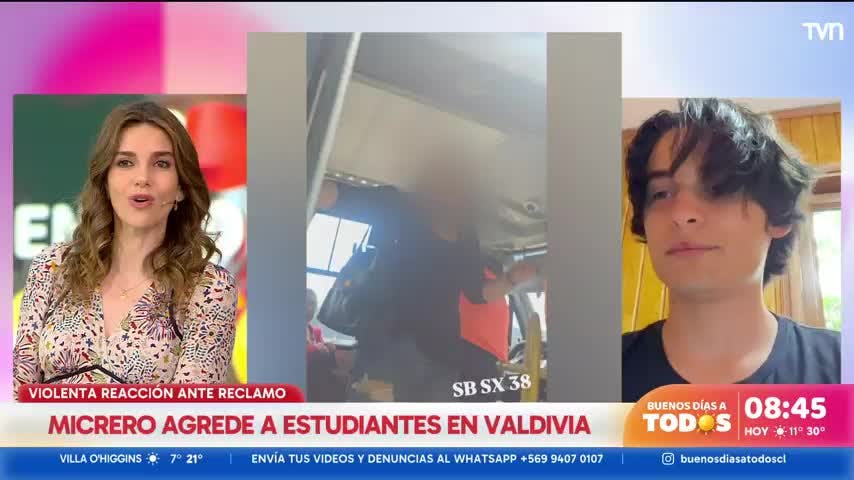 Chofer agredió a estudiantes: Una mujer tuvo que intervenir