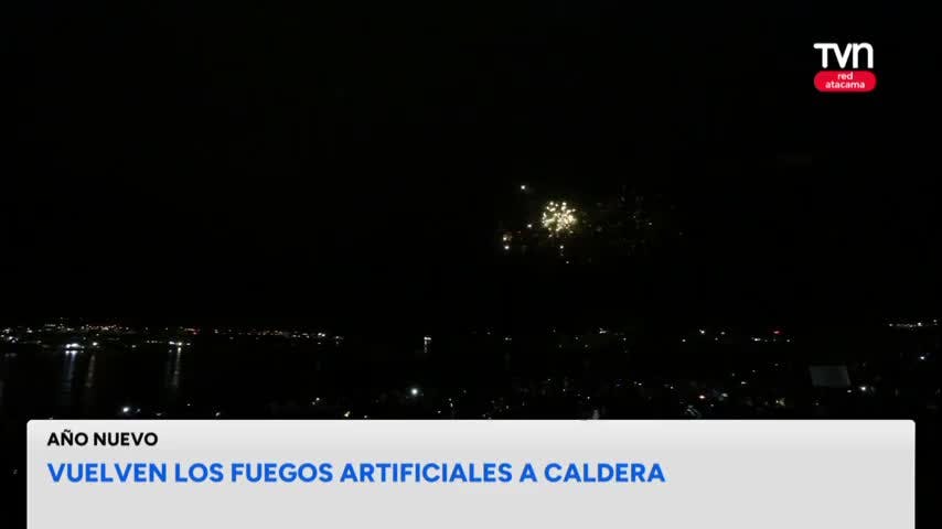 Vuelven los fuegos artificiales a Caldera