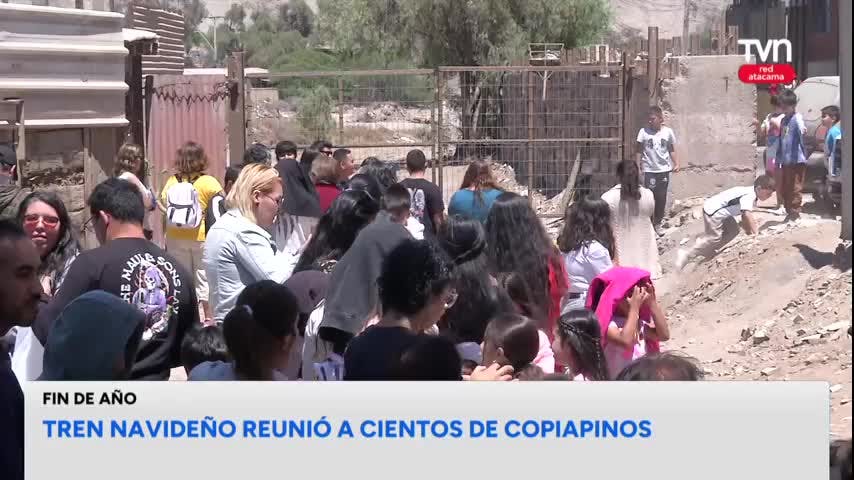 Volvió el tren navideño a Copiapó