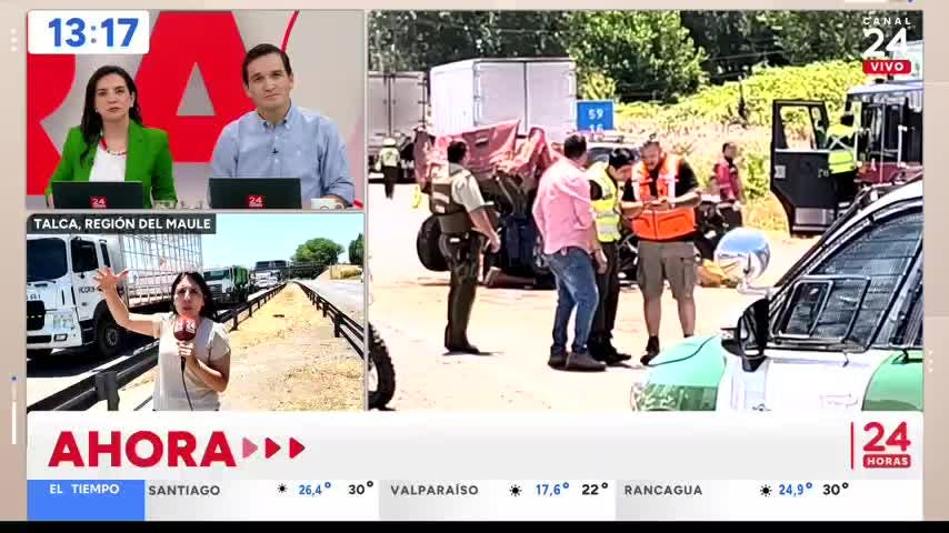 Fatal accidente en Ruta 5 Sur: colisión múltiple deja un menor de edad muerto