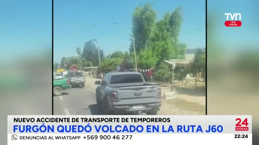 Nuevo siniestro vial involucra a trabajadores temporeros 