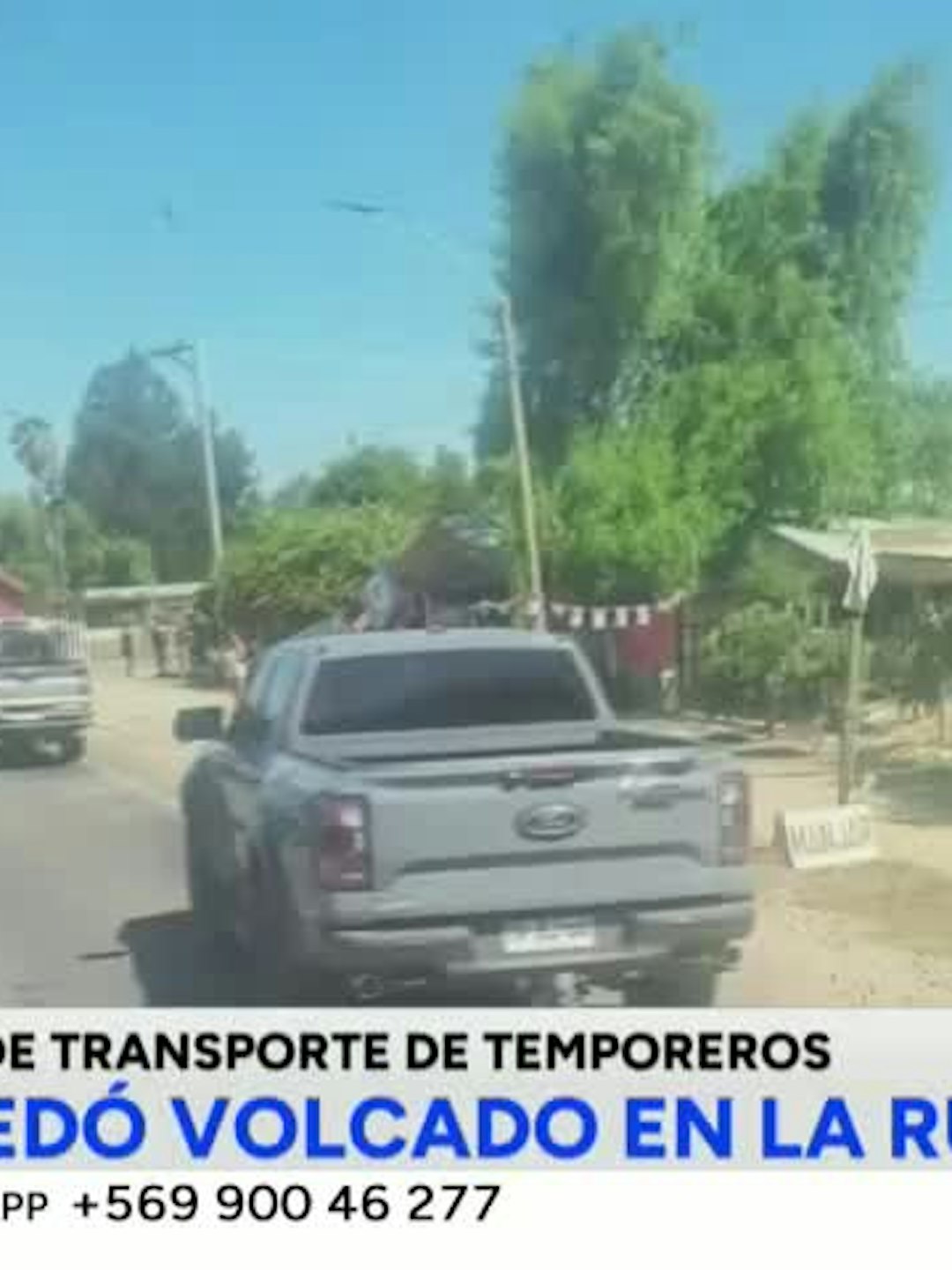 Nuevo siniestro vial involucra a trabajadores temporeros