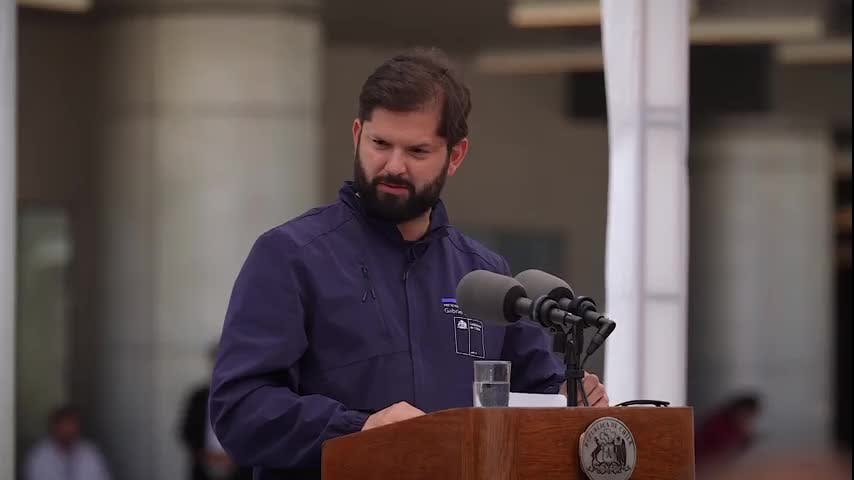 Presidente Boric inauguró obras de enrocado en Ñuble