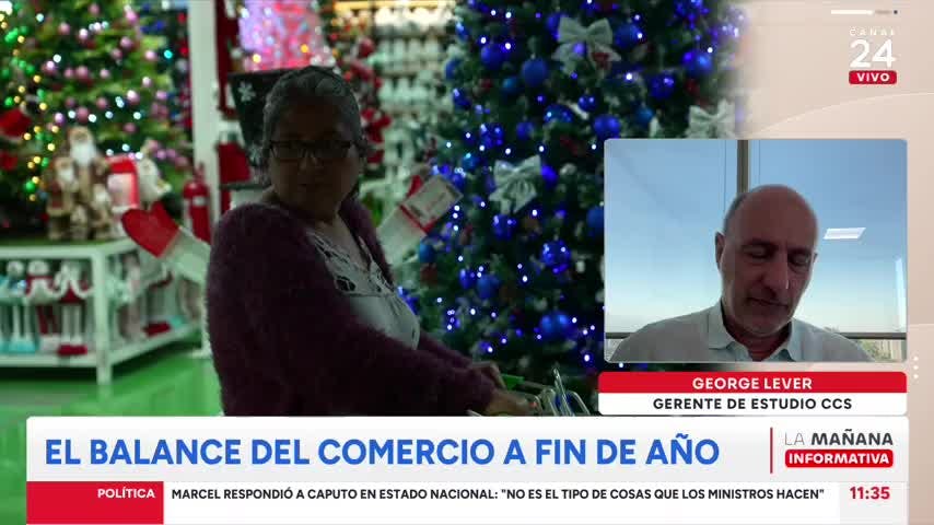 Cámara de Comercio de Santiago estima crecimiento real del 4 al 5% en compras navideñas
