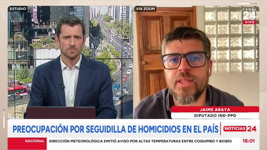 Diputado Araya y seguidilla de homicidios: “No tenemos ninguna capacidad de controlar el porte de armas en la vía pública”