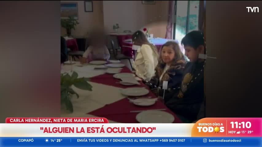 Nieta de María Ercira: "Alguien la está ocultando"