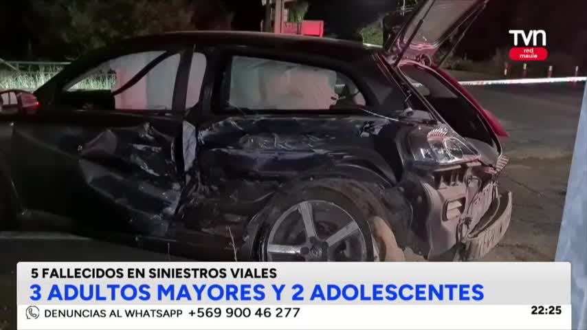 5 fallecidos en siniestros viales en navidad