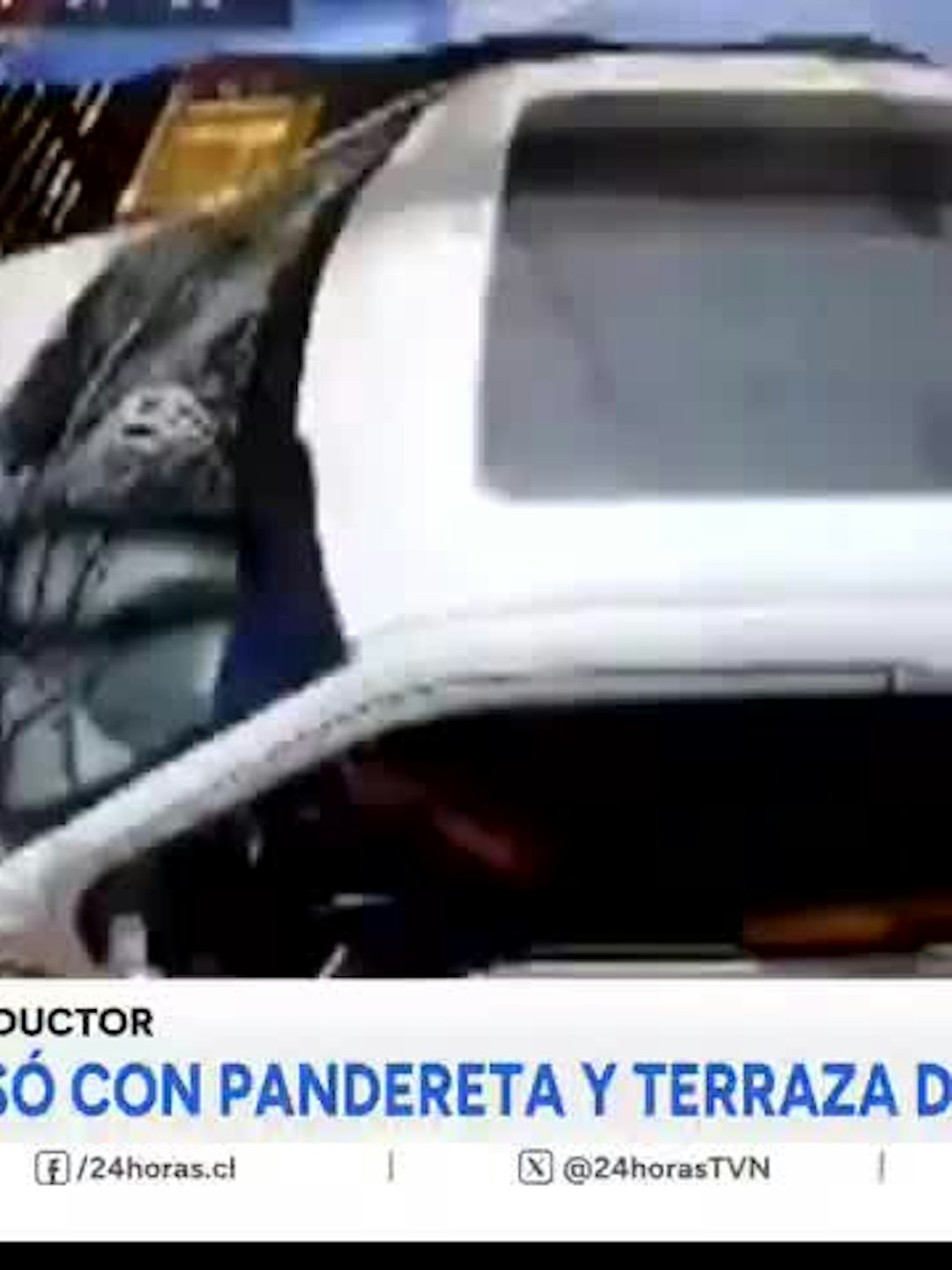 Camioneta arrasó con pandereta y terraza de cafetería