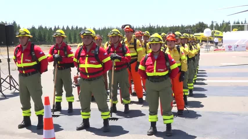 Empresa privada presentó recursos para enfrentar incendios forestales a la comunidad