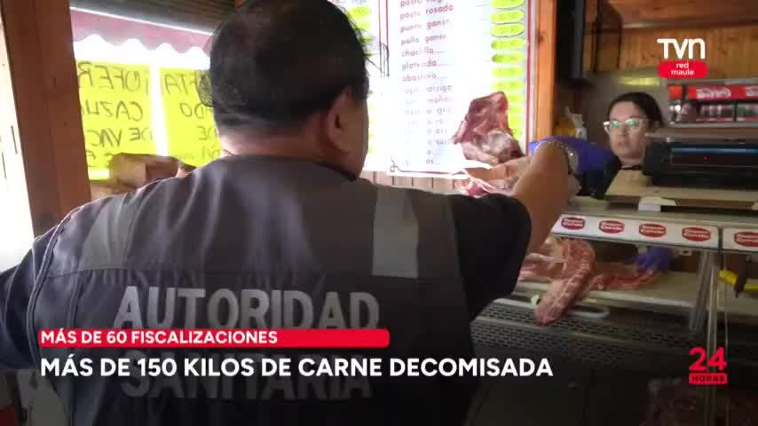 Más de 150 kilos de carne decomisada