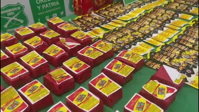 Carabineros decomisa casi 19 mil fuegos artificiales