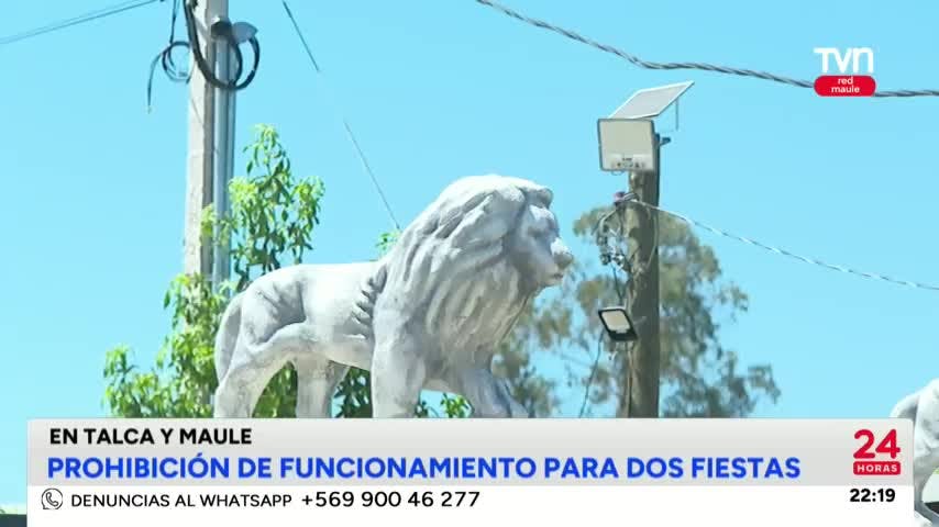 En Talca y Maule: Dos fiestas de fin de año con prohibición de funcionamiento