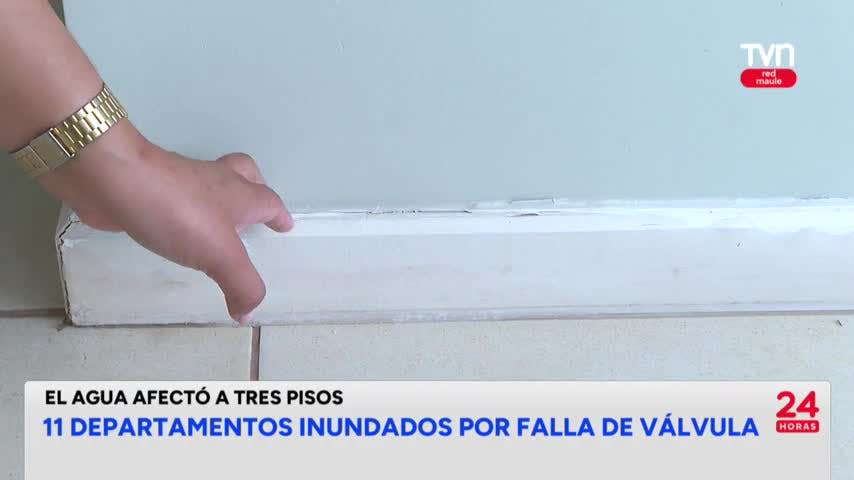 Falla en una válvula inundó 11 departamentos