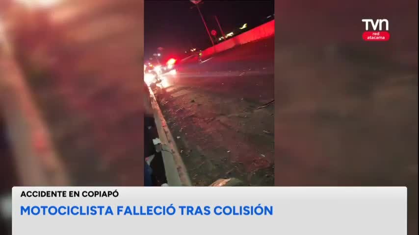 Copiapó: Motociclista falleció tras colisión