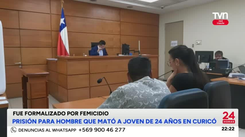 Decretan prisión preventiva para sujeto que mató a joven en Curicó