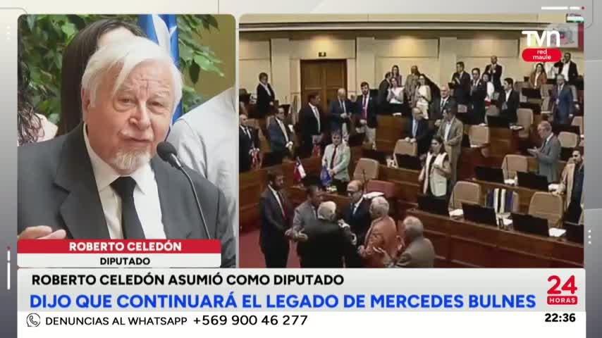 Roberto Celedón asumió como diputado