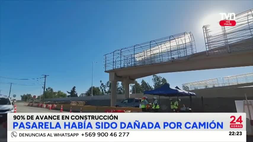 Pasarela con un 90% de avance en sector Vista Hermosa